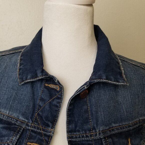 BLANK NYC Blue Denim Jacket In Diet Pill XS - Picture 5 of 16